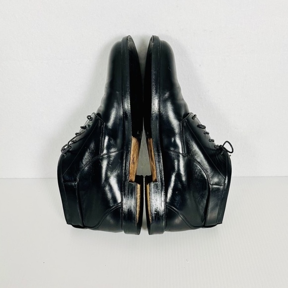 Mezlan Black Leather Men’s Ankle Boots Shoes Sz 9.5M Buckle Made In Spain main image 4